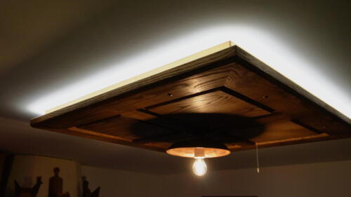 Lampadario con doppia illuminazione